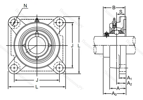 Подшипниковый узел MUCFPL 204 SB в Тюмени