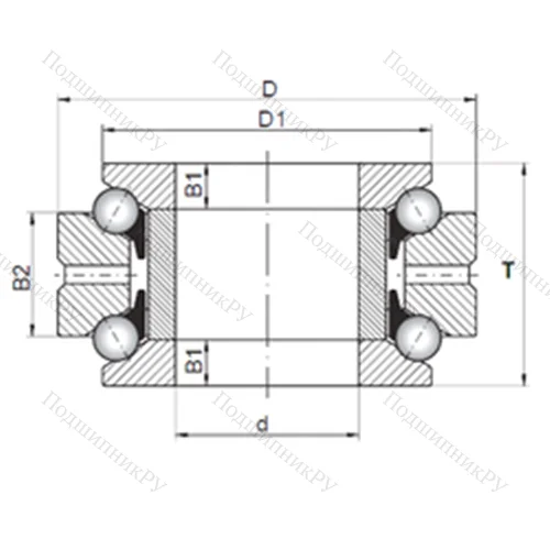Подшипник шариковый упорно-радиальный 234710 MSP от производителя  CX