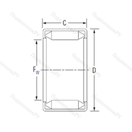 Подшипник игольчатый радиальный DL 35 20 от производителя  KOYO Подшипник игольчатый радиальный DL 35 20 от производителя  KOYO