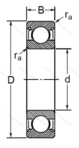 Шариковый однорядный подшипник 76-80222 (6222 ZZC 3) в Тюмени