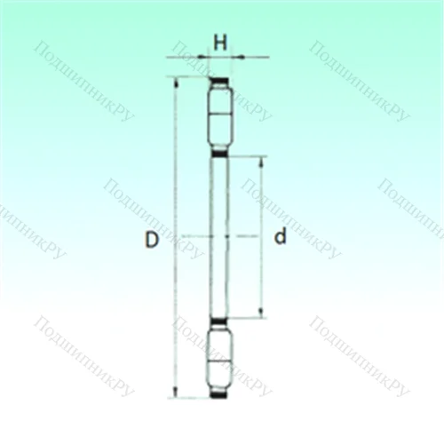 Подшипник роликовый упорный K 89444-M от производителя  NBS