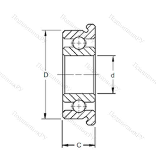 Подшипник шариковый радиальный SF 602X