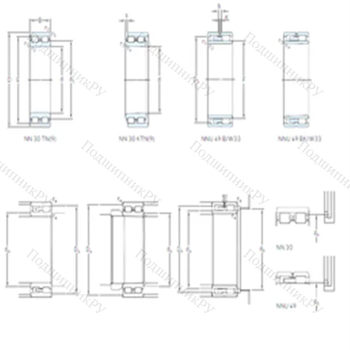 Подшипник роликовый радиальный NNU 4928 B/SPW 33
