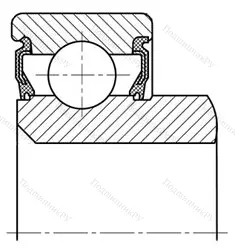 Подшипник  520708 размер 40x68x15/23 от производителя  ГПЗ-20