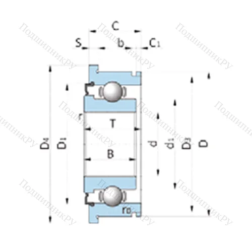 Подшипник шариковый радиальный 805315B