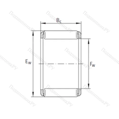 Подшипник игольчатый радиальный KZK 18x24x12