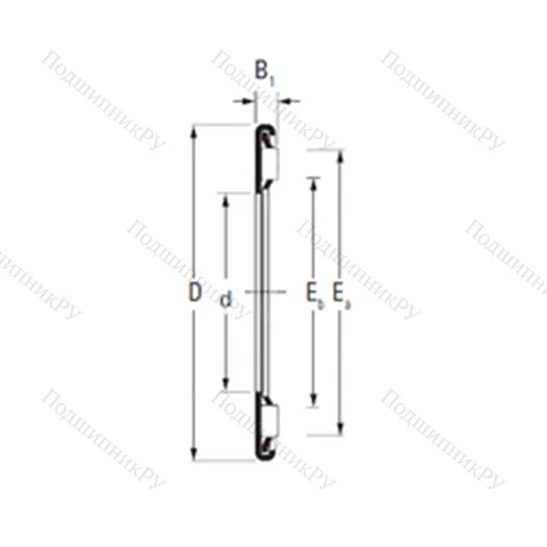 Подшипник игольчатый упорный AX 3,5 65 90