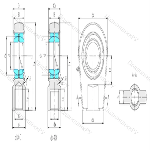 Подшипник скольжения сферический SIRN 70ES от производителя  LS Подшипник скольжения сферический SIRN 70ES от производителя  LS