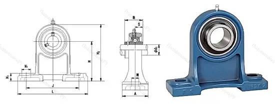 Подшипниковый узел UCPH 205