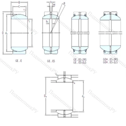 Подшипник скольжения сферический GE 45ES-2LS