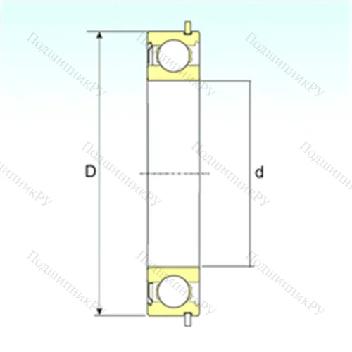 Подшипник шариковый радиальный 6004-ZNR