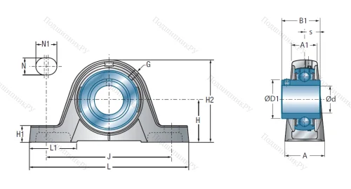 Подшипниковый узел UCPE 207 в Тюмени