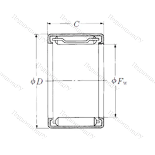 Подшипник игольчатый радиальный FJL-2020