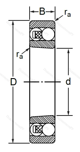 Двухрядный шариковый подшипник 1309 K в Тюмени