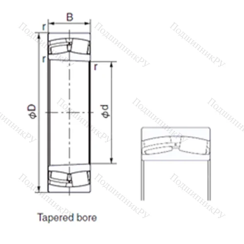 Подшипник роликовый радиальный 24130AXK 30