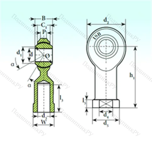Подшипник скольжения сферический TSF.R 22