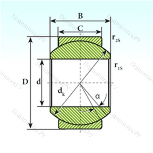 Подшипник скольжения сферический GE 12 SP