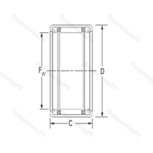 Подшипник игольчатый радиальный JTT-67