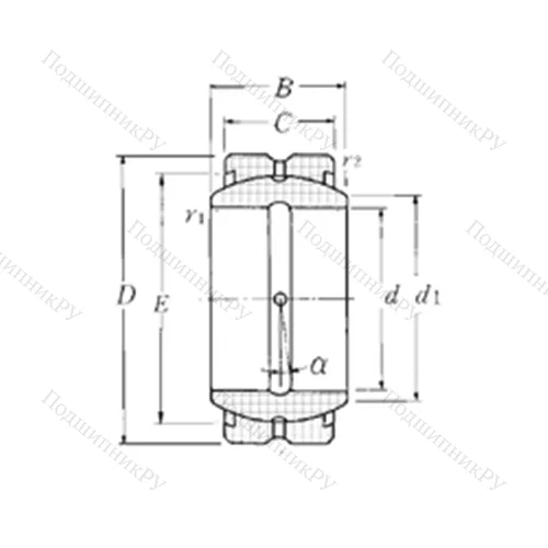 Подшипник скольжения сферический SA 1-25B