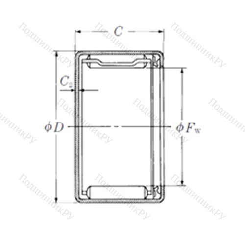 Подшипник игольчатый радиальный MFJLT-1214