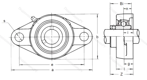Подшипниковый узел UCFL 215 в Тюмени Подшипниковый узел UCFL 215 в Тюмени