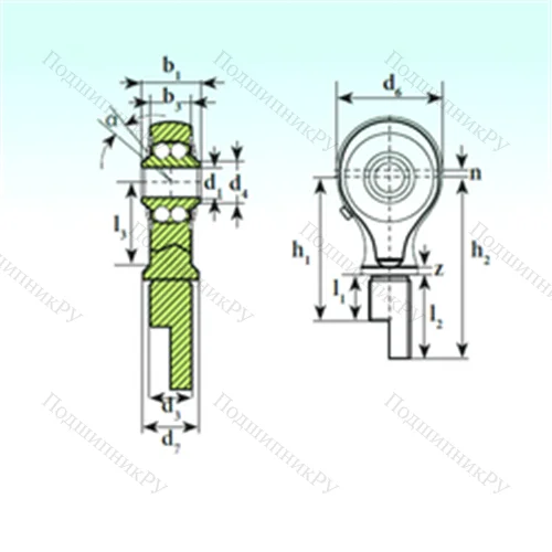 Подшипник шариковый радиальный самоцентрирующийся TSM 08-01 BB-E