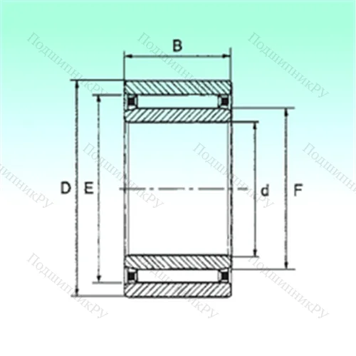 Подшипник игольчатый радиальный NAO 30x52x18 от производителя  NBS