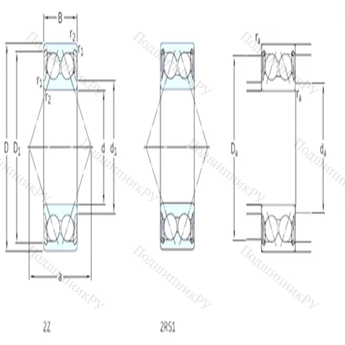 Подшипник шариковый радиально-упорный