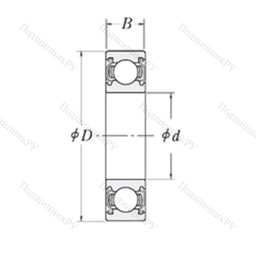 Подшипник шариковый радиальный KLNJ 1.1/4-2Z