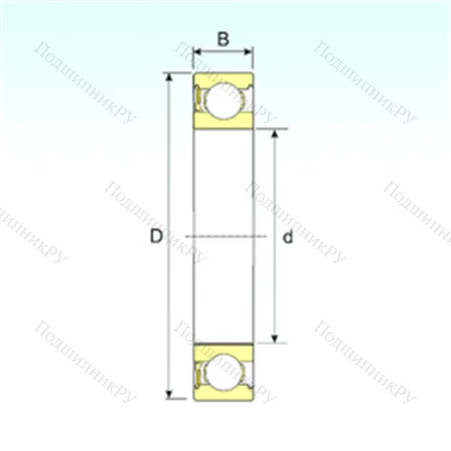 Подшипник шариковый радиальный 6015-RZ