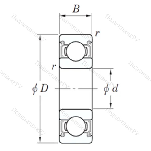 Подшипник шариковый радиальный SEWML 4010 ZZSTMSA 7 от производителя  KOYO
