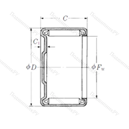 Подшипник игольчатый радиальный MJ-24201