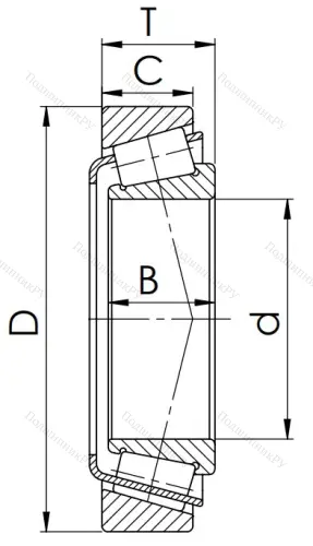 Конический роликовый подшипник 7520 (32220) в Тюмени