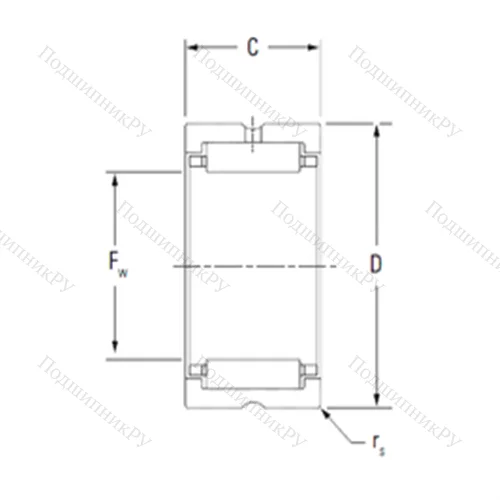 Подшипник игольчатый радиальный HJ-263520