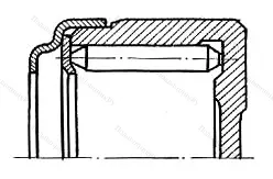 Модификация подшипника 804707К4С10 размер 33,635x50x37