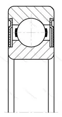 Подшипник  180320 (6320-2RS) размер 100x215x47