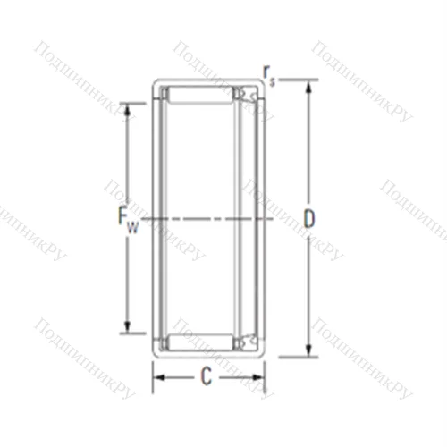 Подшипник игольчатый радиальный HK 1614RS