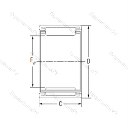 Подшипник игольчатый радиальный BTM 3830PL
