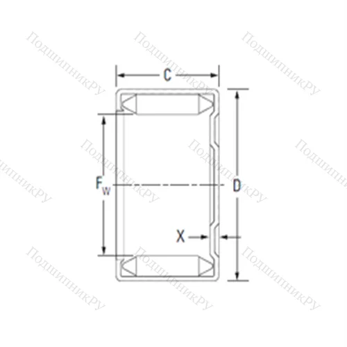 Подшипник игольчатый радиальный M 11101