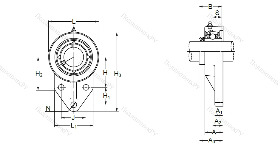 Подшипниковый узел UCFK 207 (UCFH 207) в Тюмени