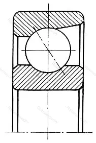 Подшипник  946108 размер 40x68x15 от производителя  ГПЗ-3