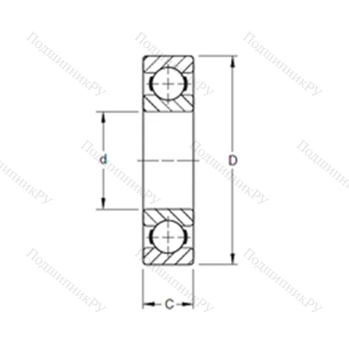 Подшипник шариковый радиальный 330K от производителя  TIMKEN