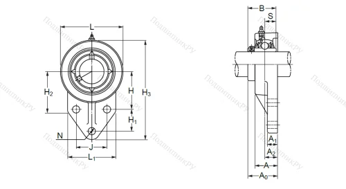 Подшипниковый узел UCFK 203 (UCFH 203) в Тюмени