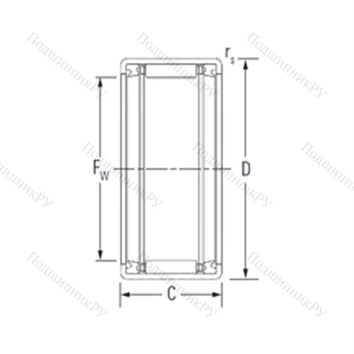 Подшипник игольчатый радиальный HK 1516.2RS