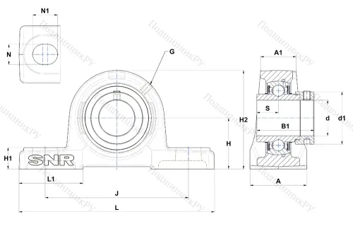 Подшипниковый узел EXP 311 в Тюмени