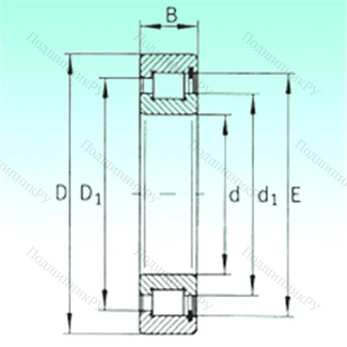 Подшипник роликовый радиальный SL 182930 от производителя  NBS