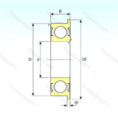 Подшипник шариковый радиальный F 6905ZZ