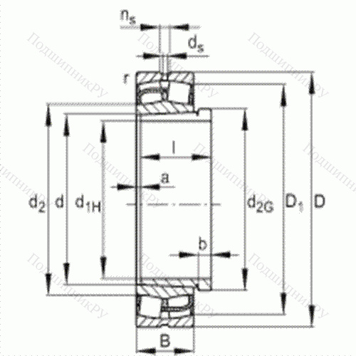Подшипник роликовый самоустанавливающийся 23144-E 1-K + AH 3144 от производителя  FAG Подшипник роликовый самоустанавливающийся 23144-E 1-K + AH 3144 от производителя  FAG