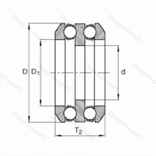 Подшипник шариковый упорный 85X 04 от производителя  INA