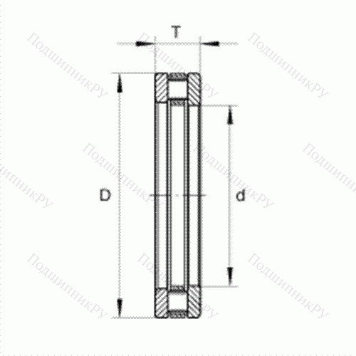 Подшипник роликовый упорный RT 602 от производителя  INA Подшипник роликовый упорный RT 602 от производителя  INA